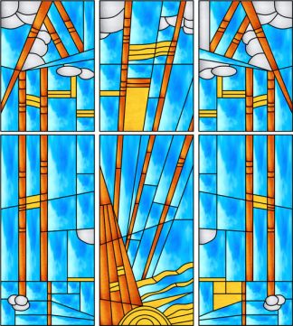 Abstract Design 331 Privacy Window Film