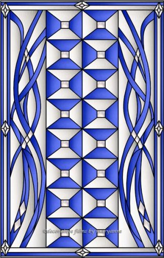 Beveled diamond squares Window 2
