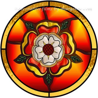 Christmas Flower Religious Stained Glass Window Film