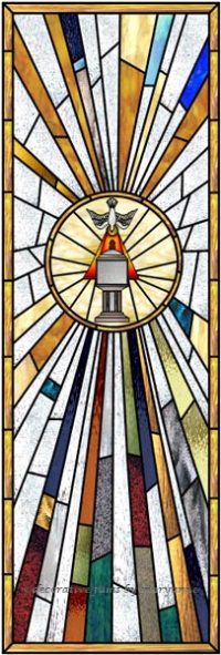 Holy Spirit  21 Religious Stained Glass Window Film