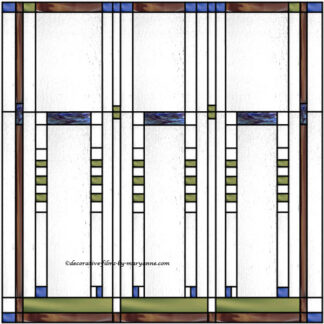 Arts and Crafts Design B decorative privacy window film